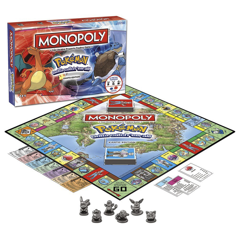 Board Game Monopoly - Juego de mesa de Pokémon MONOPOLY,