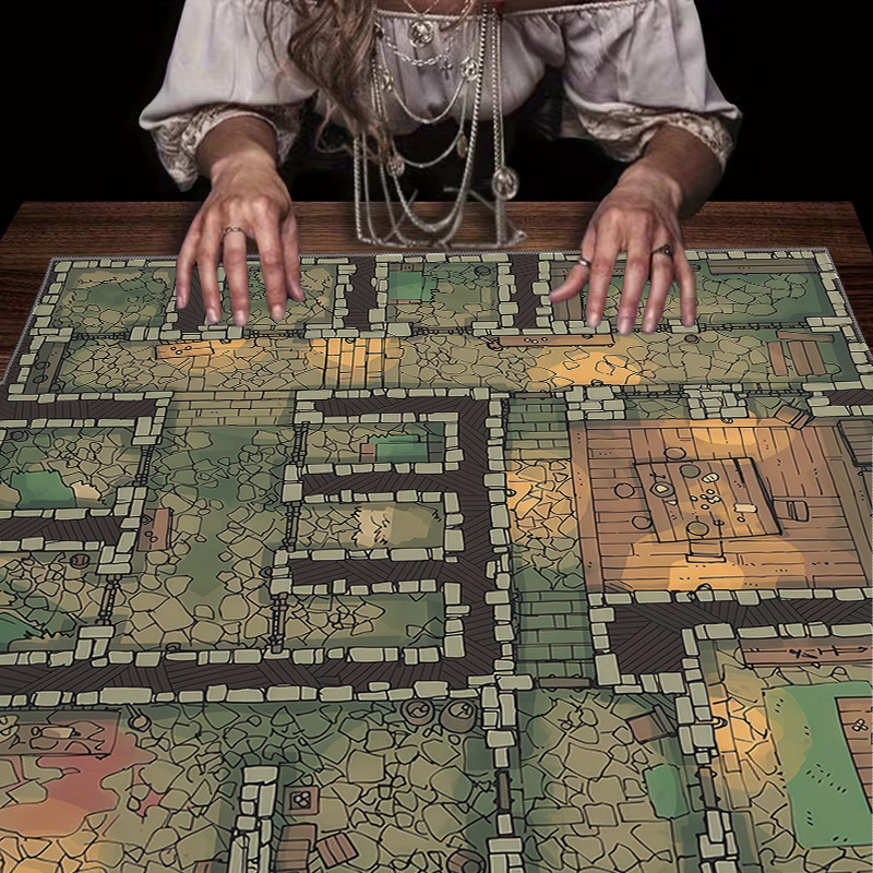 Board Game Hotel - 1 mantel de juego Dungeon Maze,