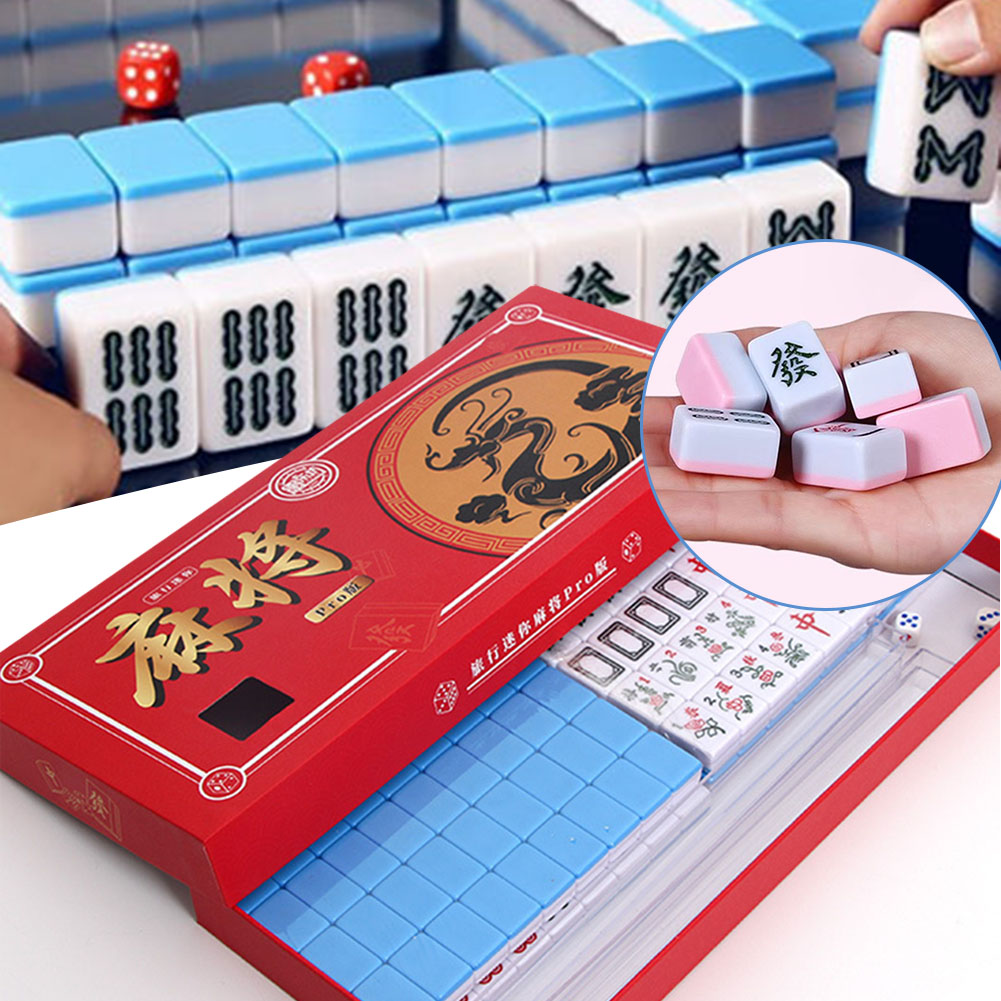 Board Game Master - Mini Mahjong de viaje portátil, juego