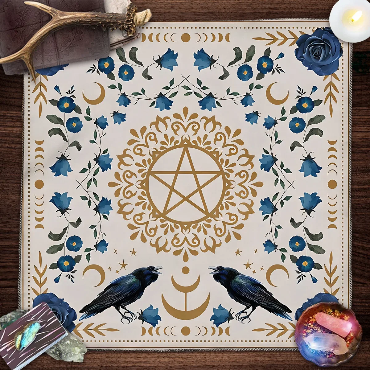 Board Game Hotel - Tela de Altar, sol, luna, flor,