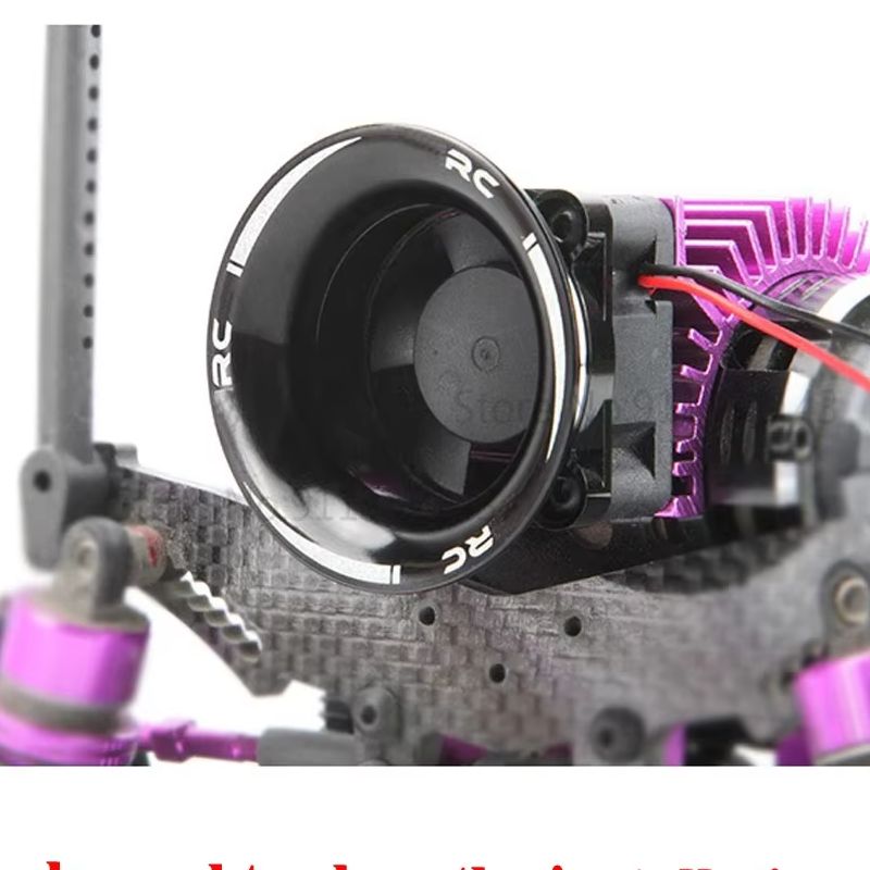 Tamiya Model Rc Car - Cubierta de Ventilador Metálica de Aluminio