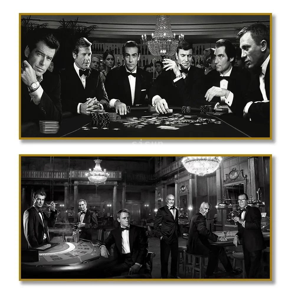 Board Game Hotel - Póster de película espía, póker clásico,