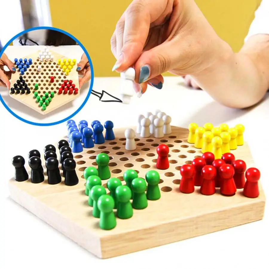 Tablero educativo de madera pa - Board Game Halma reseña y precio