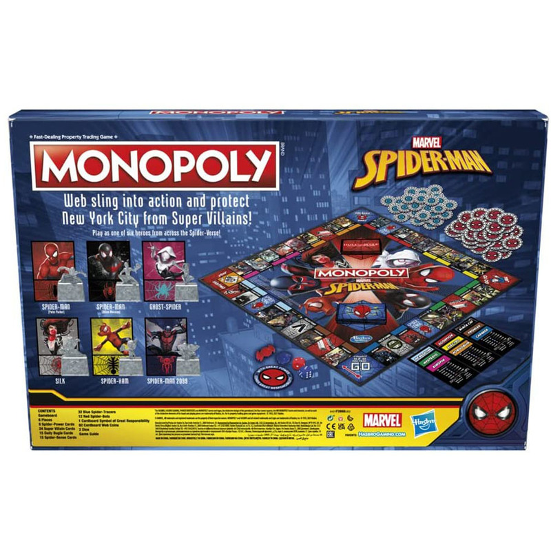 Marvel Spider-Man Monopoly jue - Board Game Monopoly reseña y precio